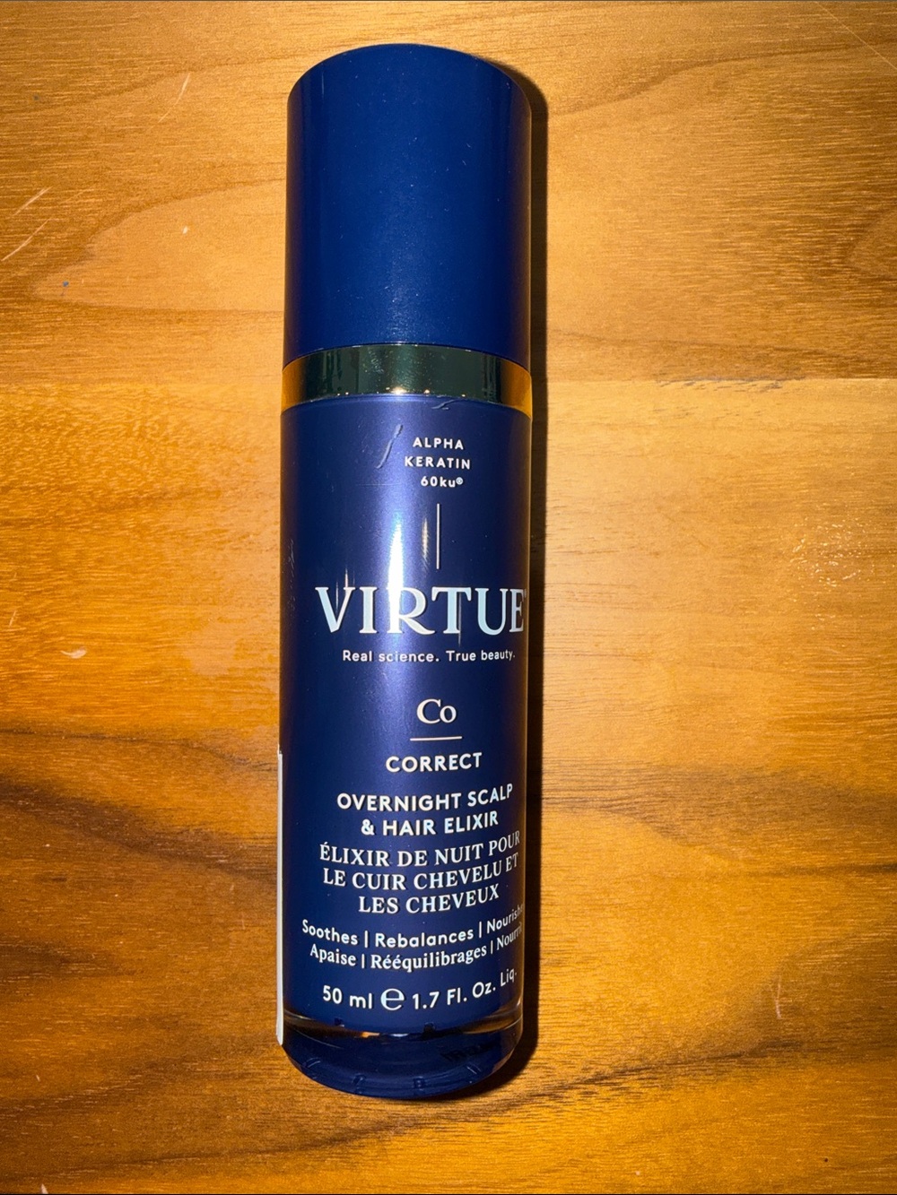 Virtue Correct Overnight Scalp & Hair Elixir — Blue